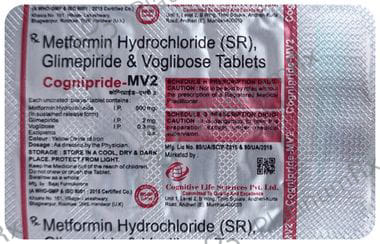 Cognipride MV2 2/500/0.3mg Tablet SR 10s