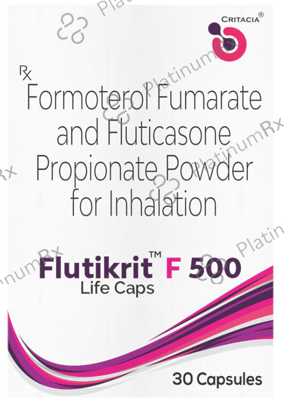 Flutikrit F 500/12mcg Capsule 30s