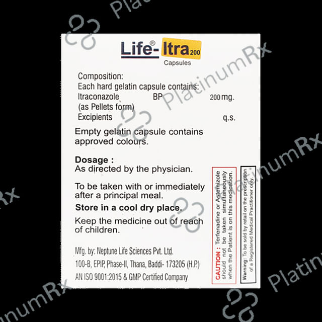 Life Itra 200mg Capsule 10s