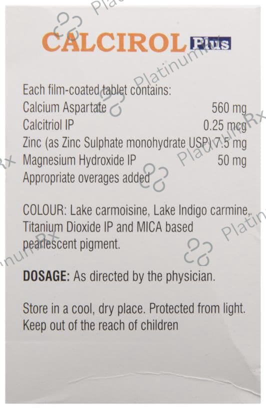 Calcirol Plus Tablet 10s