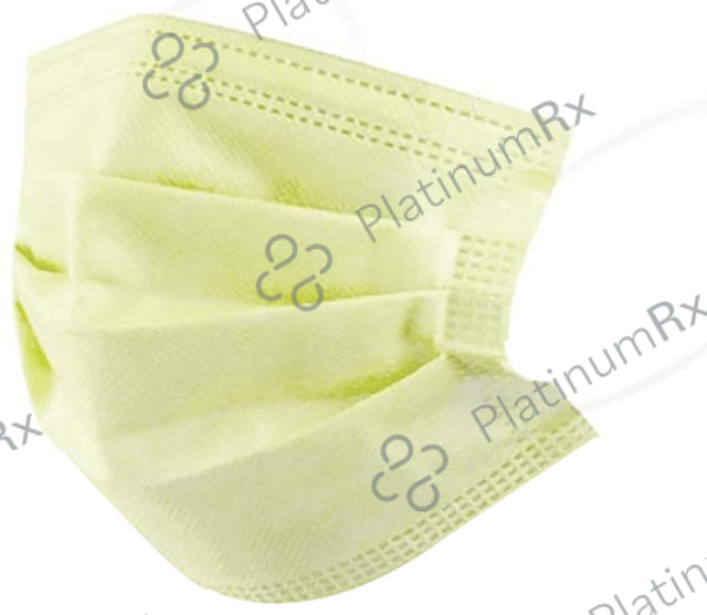 Debonair 3 Ply Protective Face Mask Free Size Yellow 100 masks