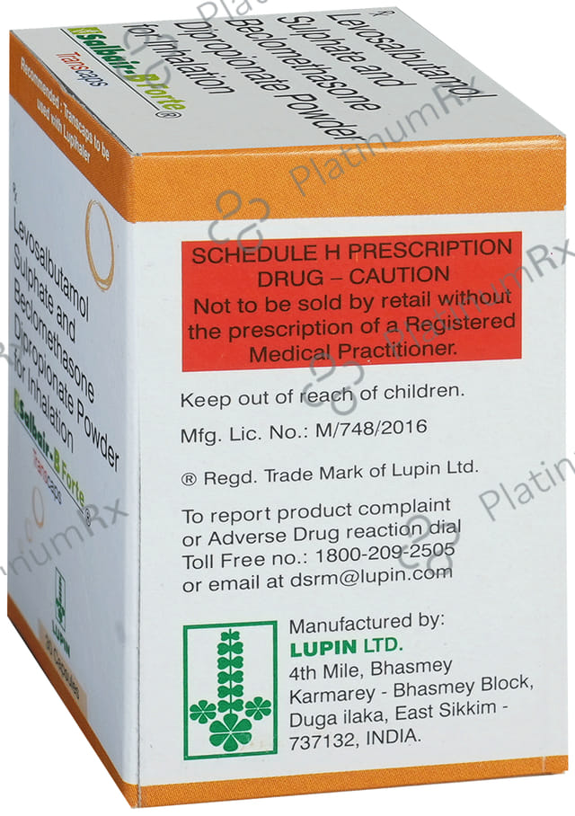 Salbair B Forte 200/200mcg Transcaps 30s