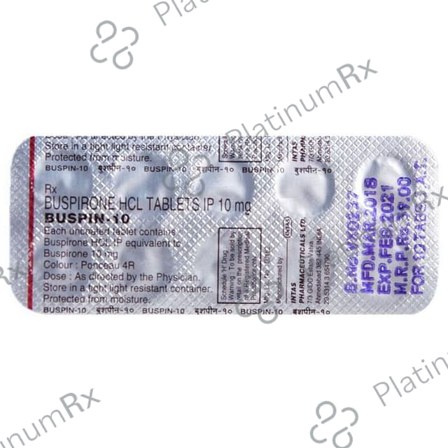 Buspin 10 Tablet