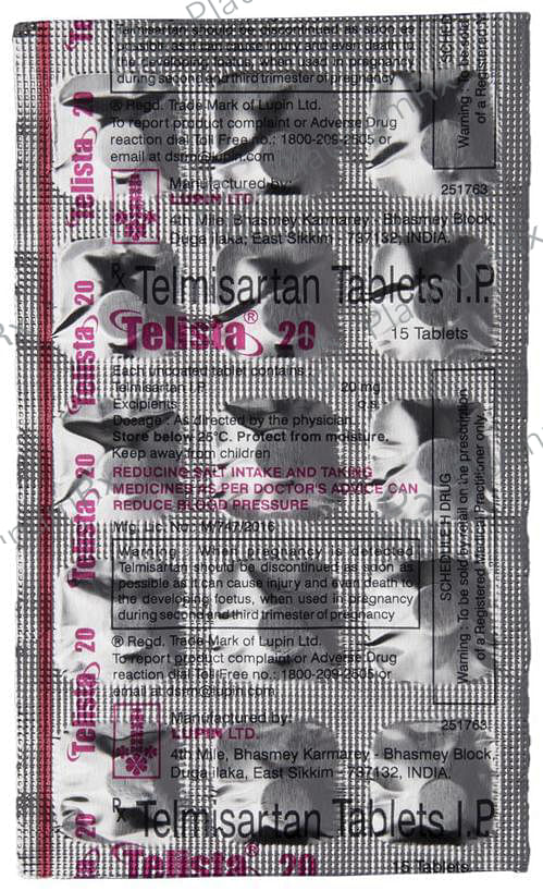 Telista 20mg Tablet 15s