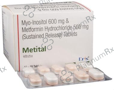 Metital SR 500/600mg Tablet 10s