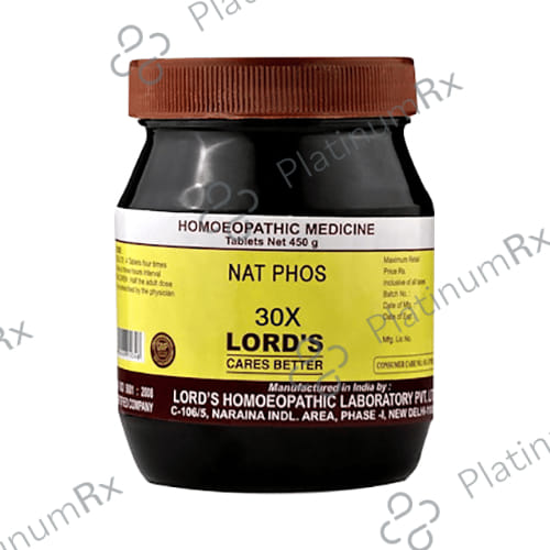 Lord's Nat Phos Biochemic Tablet 30X 450 gm