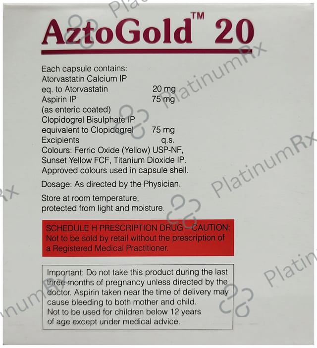 Aztogold 20/75/75mg Capsule 10s