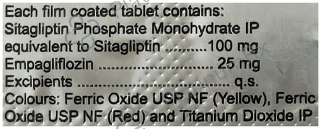 Sitacip E 100/25mg Tablet 10s