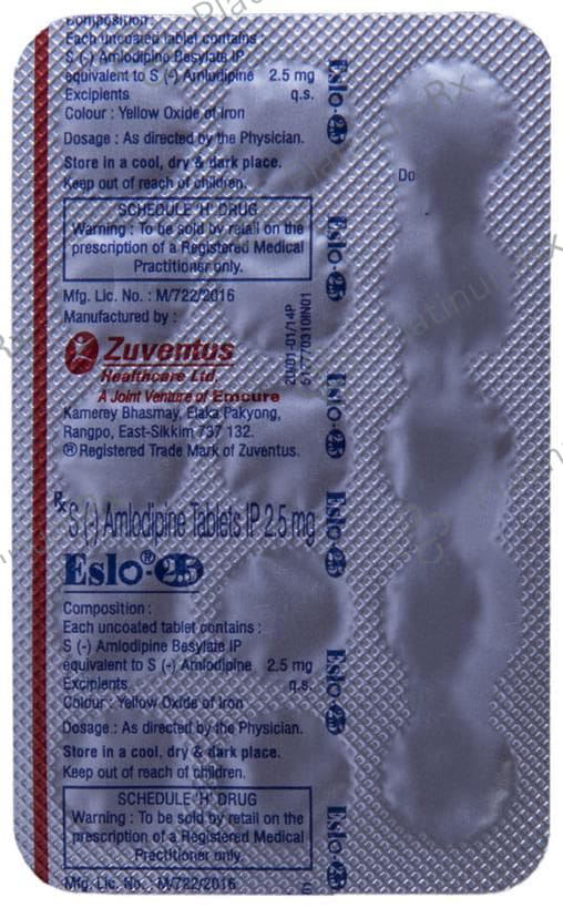 Eslo 2.5mg Tablet 15s