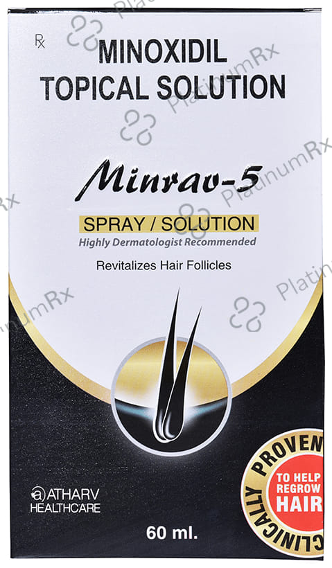 Atharv Healthcare Minrav 5 Minoxidil 5% Topical Solution