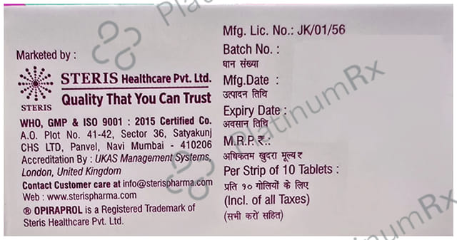 Opiraprol 50mg Tablet 10s
