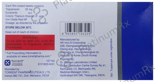 Tegcise 50mg Tablet 10s