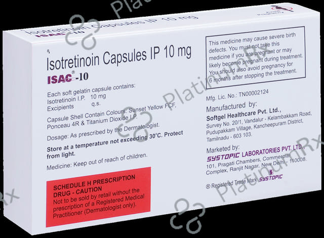Isac 10mg Capsule 10s