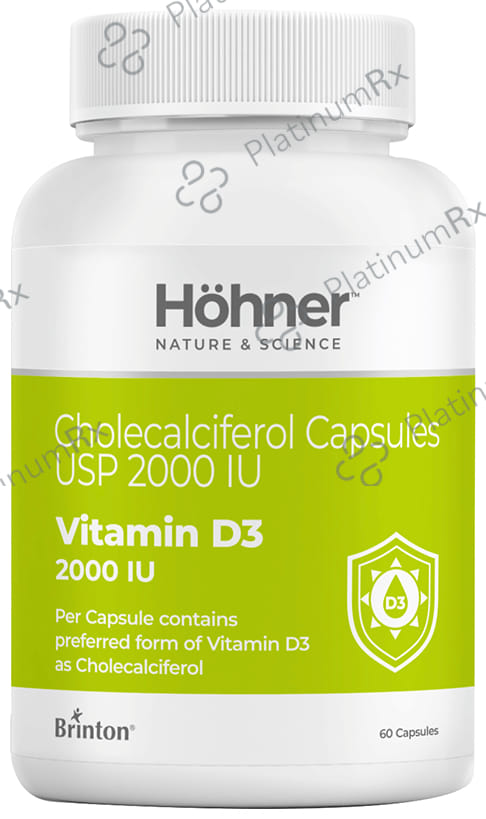 Hohner Vitamin D3 2000IU Capsule 60s