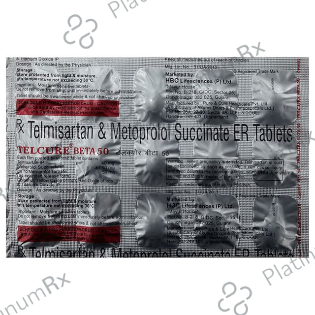Telcure Beta 40mg/50mg Tablet ER