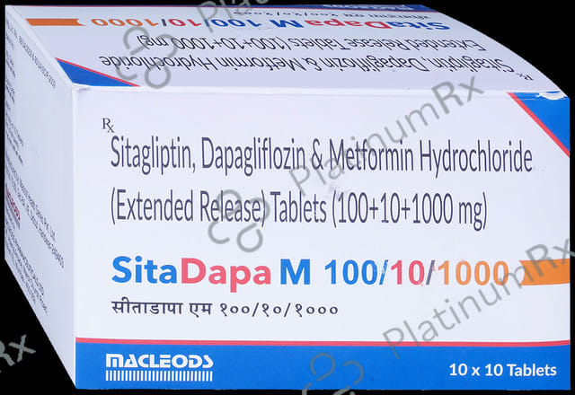 Sitadapa M 100/10/1000 Tablet ER