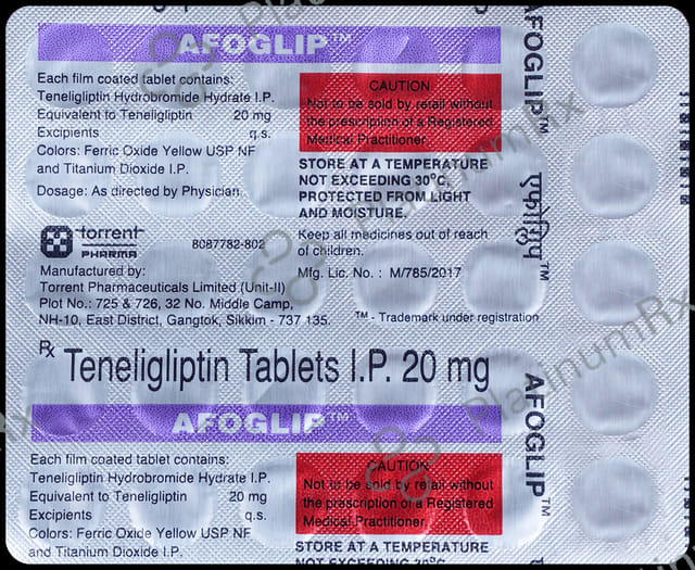 Afoglip 20mg Tablet 30s