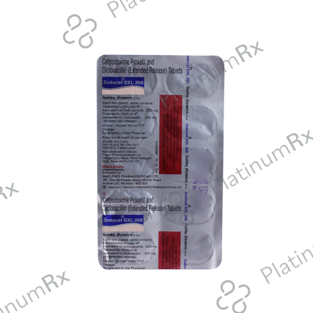 Zedocef LX 200/250mg Tablet 10S