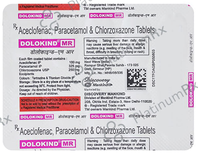 Dolokind MR 100/250/325mg Tablet 10s
