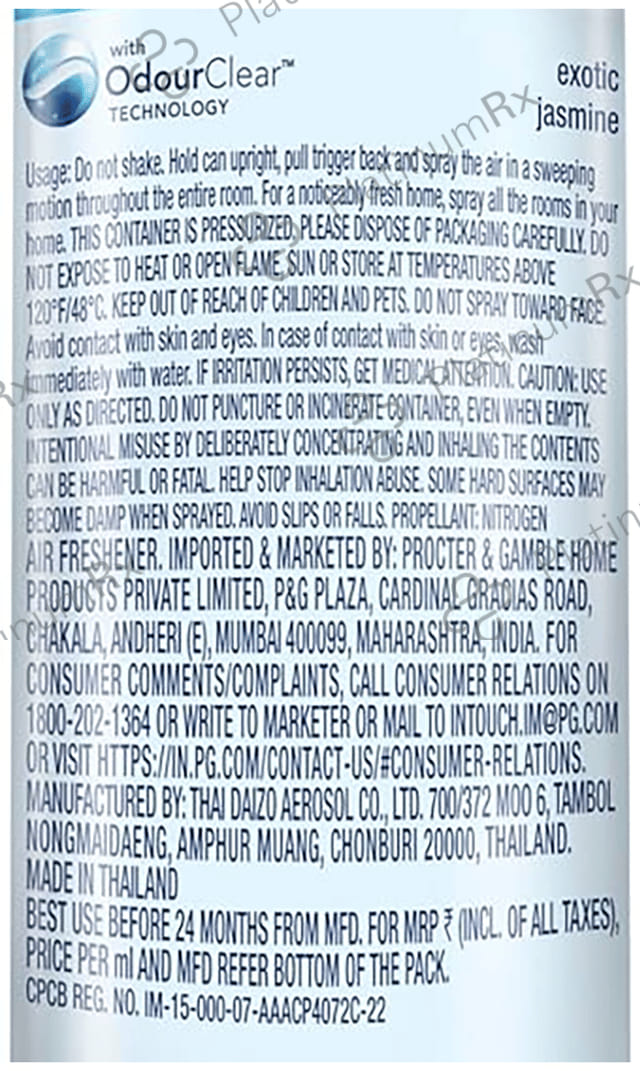 Ambi Pur Air Effects Room Freshner Spray Exotic Jasmine