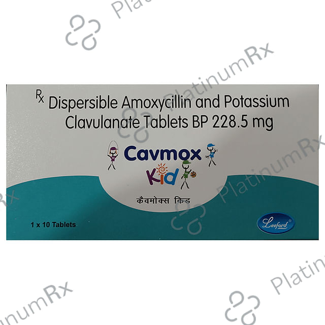 Cavmox Kid 200/28.5mg Tablet DT 10s
