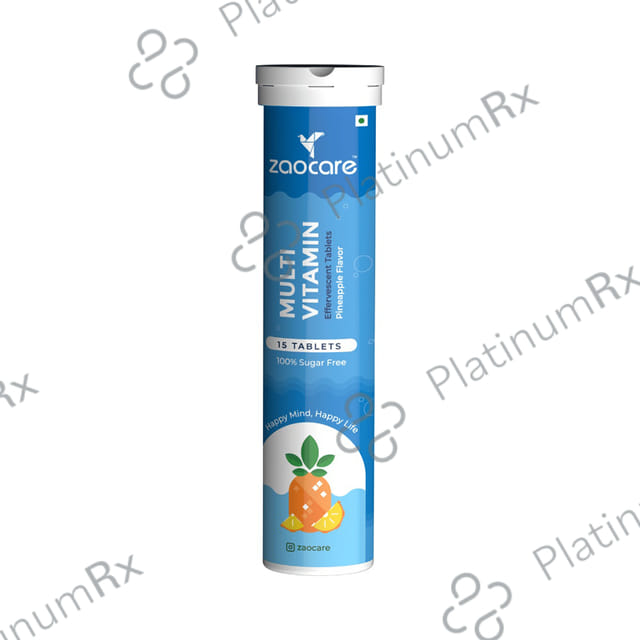 Zaocare Multivitamin Effervescent Tablet Pineapple