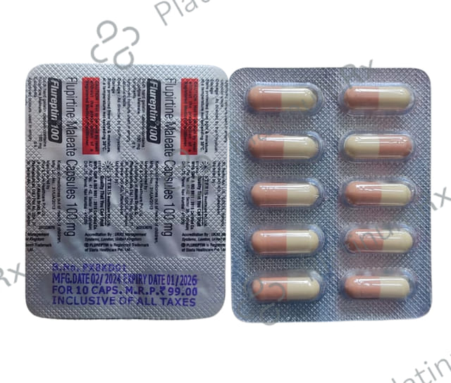Flureptin 100mg Capsule 10s