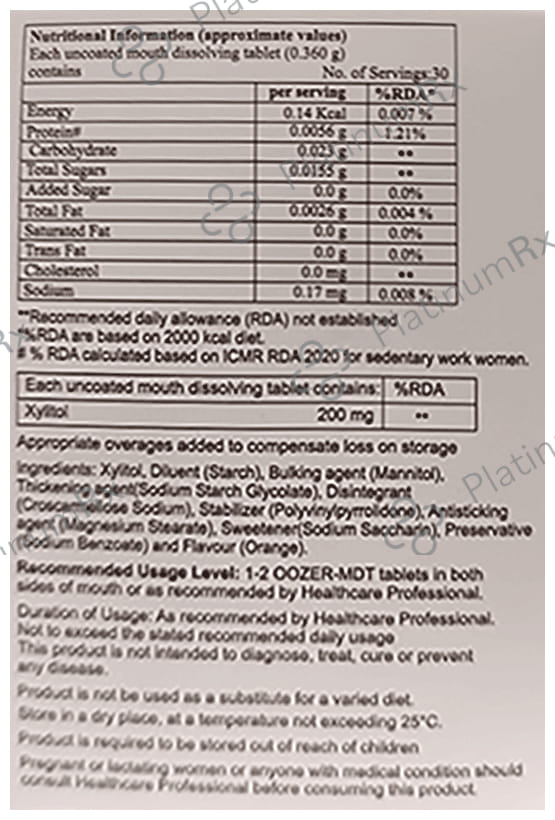 Oozer-MDT Tablet 30 tablet