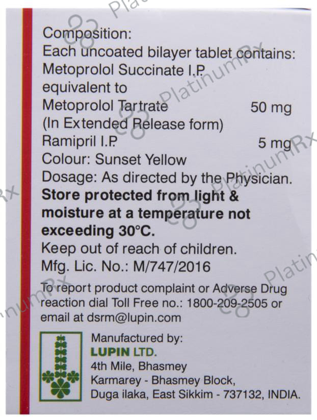 Ramistar M 50/5mg Tablet ER 10s