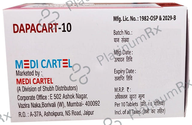 Dapacart 10 Tablet