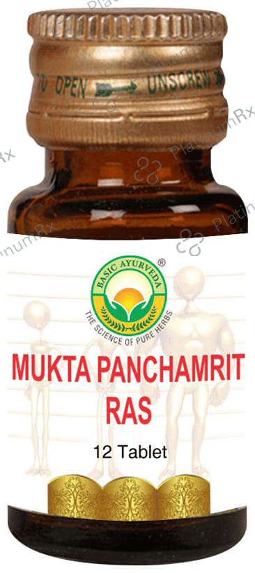 Basic Ayurveda Mukta Panchamrit Ras 12 tablets