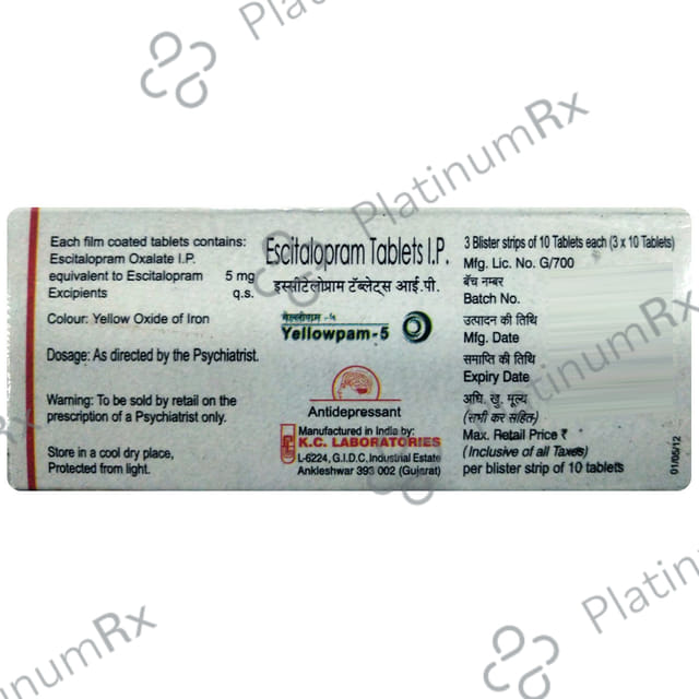 Yellowpam 5mg Tablet