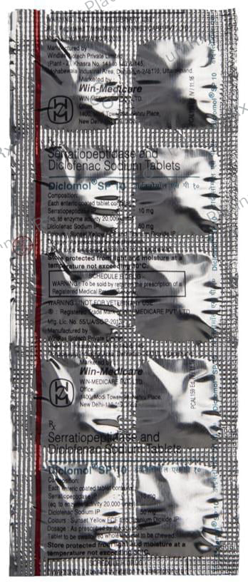 Diclomol SP 50/10mg Tablet 10s