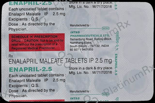 Enapril 2.5mg Tablet 15s