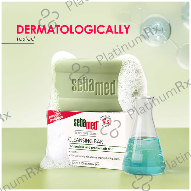 Sebamed Cleansing Bar with Vitamins for Sensitive Skin Soap Free 100gm