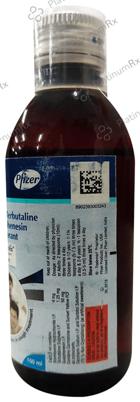 Broncorex 4/50/1.25mg Expectorant 100ml