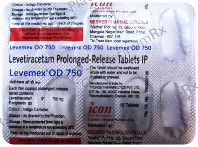 Levemex OD 750mg Tablet PR 10s