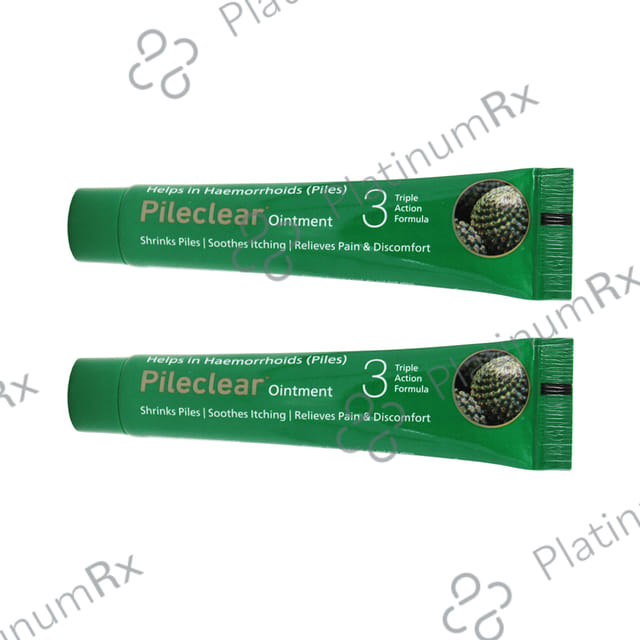 Pileclear Ointment (25gm Each) 2 Tubes
