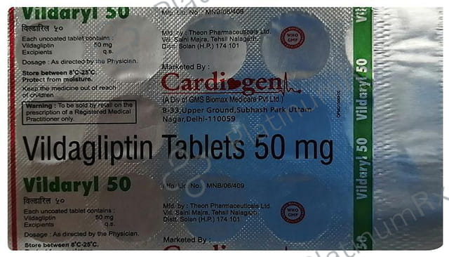 Vildaryl 50mg Tablet 15s