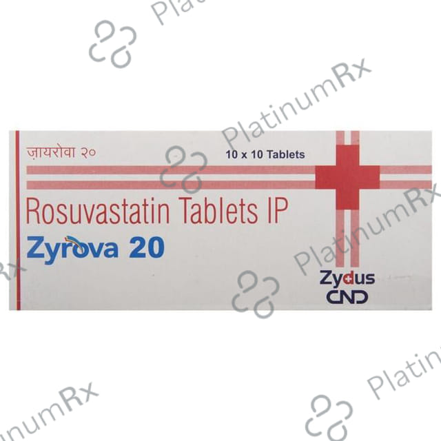 Zyrova 20mg Tablet 10s