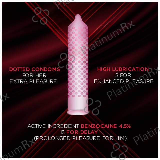 KamaSutra Ultra Delay Extended Pleasure Climax Control Dotted Condom 20s