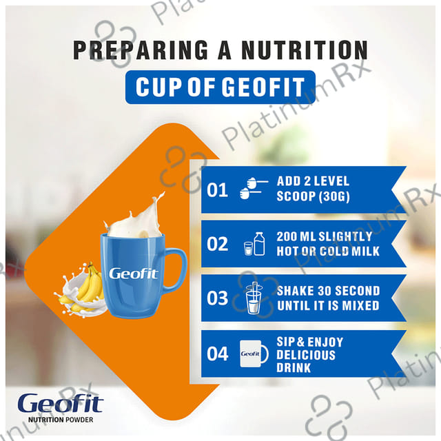 Geofit Nutrition Protein Powder with Vitamins & Minerals Banana
