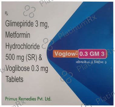 Voglow GM 3/500/0.3mg Tablet SR 15s