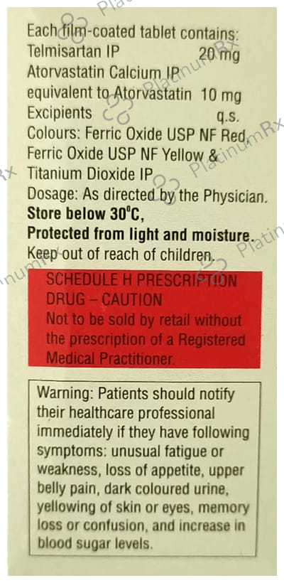 Telista Plus 10/20mg Tablet 15s