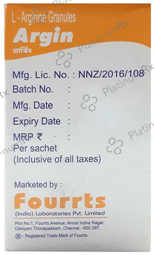 Argin 3000mg Orange Flavour Sachet 5gm