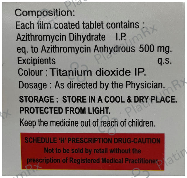 Azithru 500 Tablet