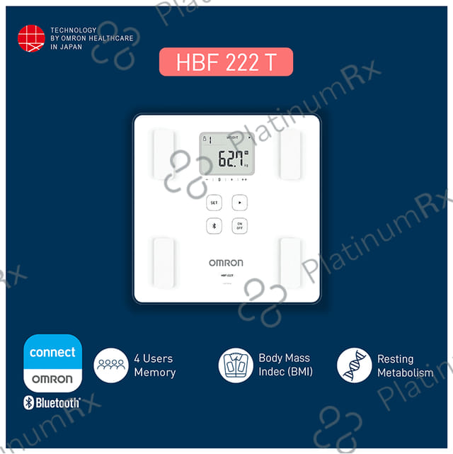 Omron HBF 222T Complete Digital Body Composition Monitor with Bluetooth