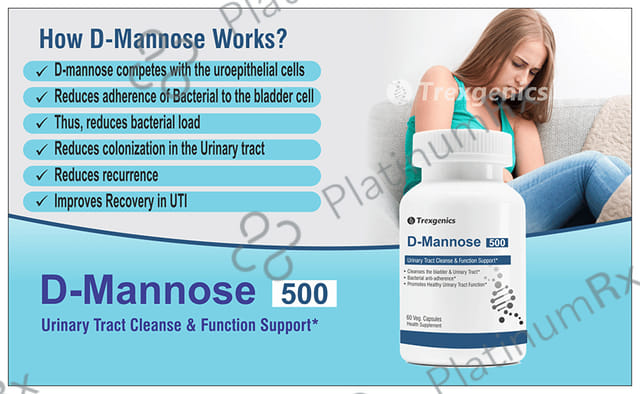 Trexgenics D-Mannose 500mg Veg. Capsules