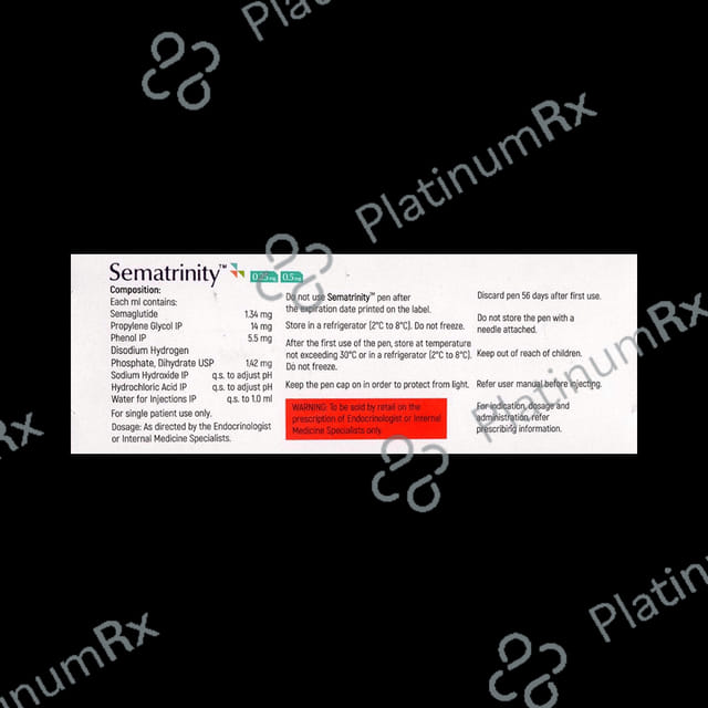 Sematrinity 0.25/0.5mg Prefilled Pen Injection 1.5ml