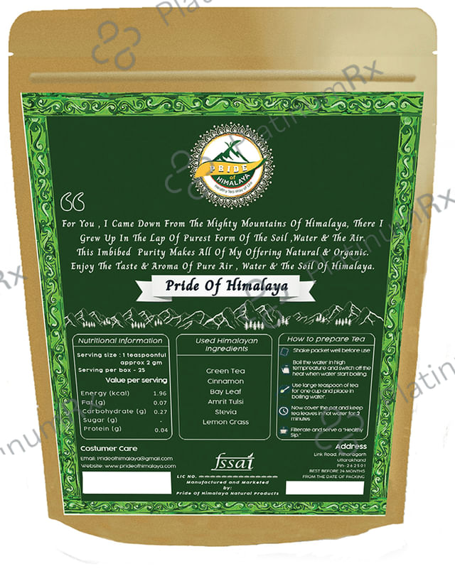 Pride Of Himalaya Cinnamon Bay Leaf Green Tea
